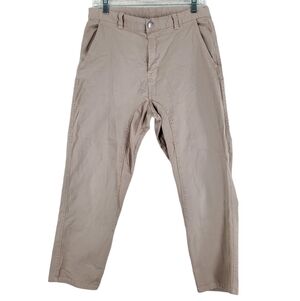 All About Eve Capri Pants Womens 10 Khaki Hi Rise Bareback Stretch (29x24.5)